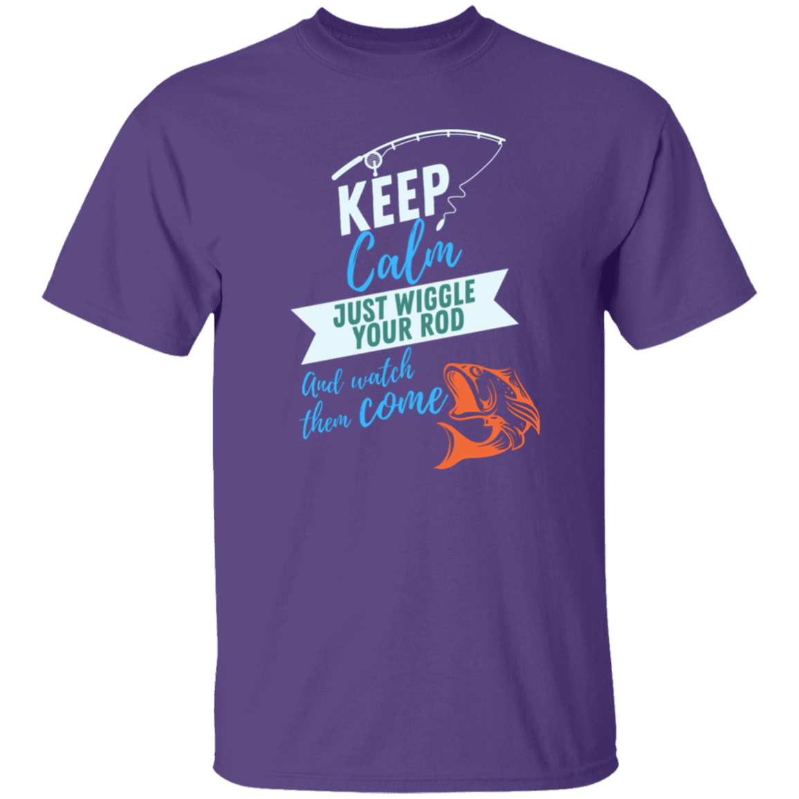 KEEP CALM FISHING T-SHIRT
