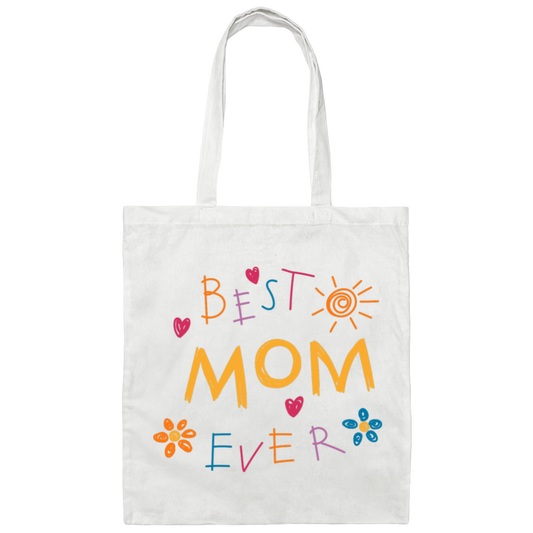 BEST MOM EVER CANVAS TOTE BAG