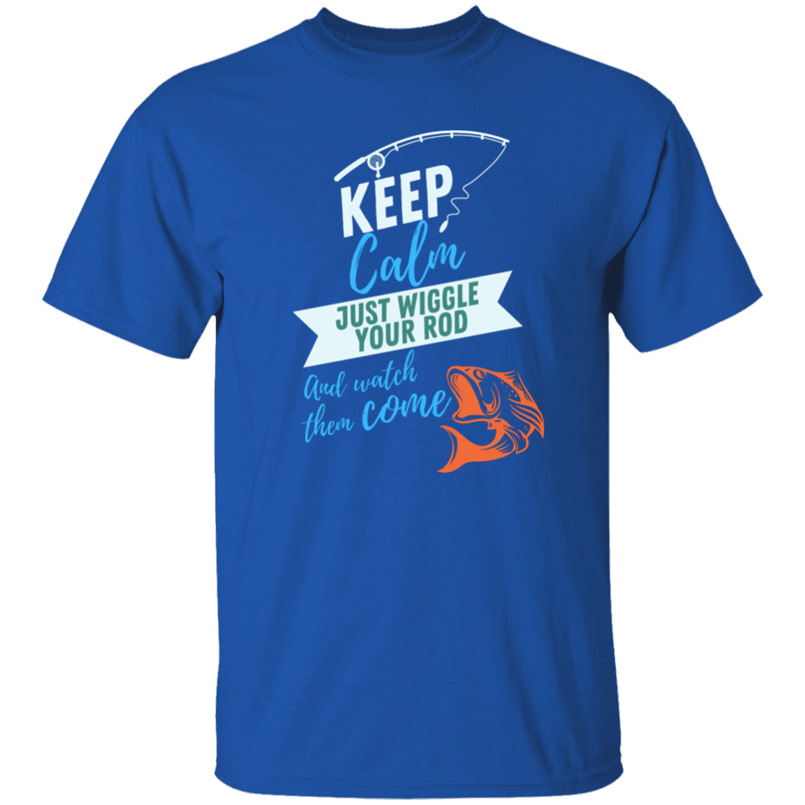 KEEP CALM FISHING T-SHIRT
