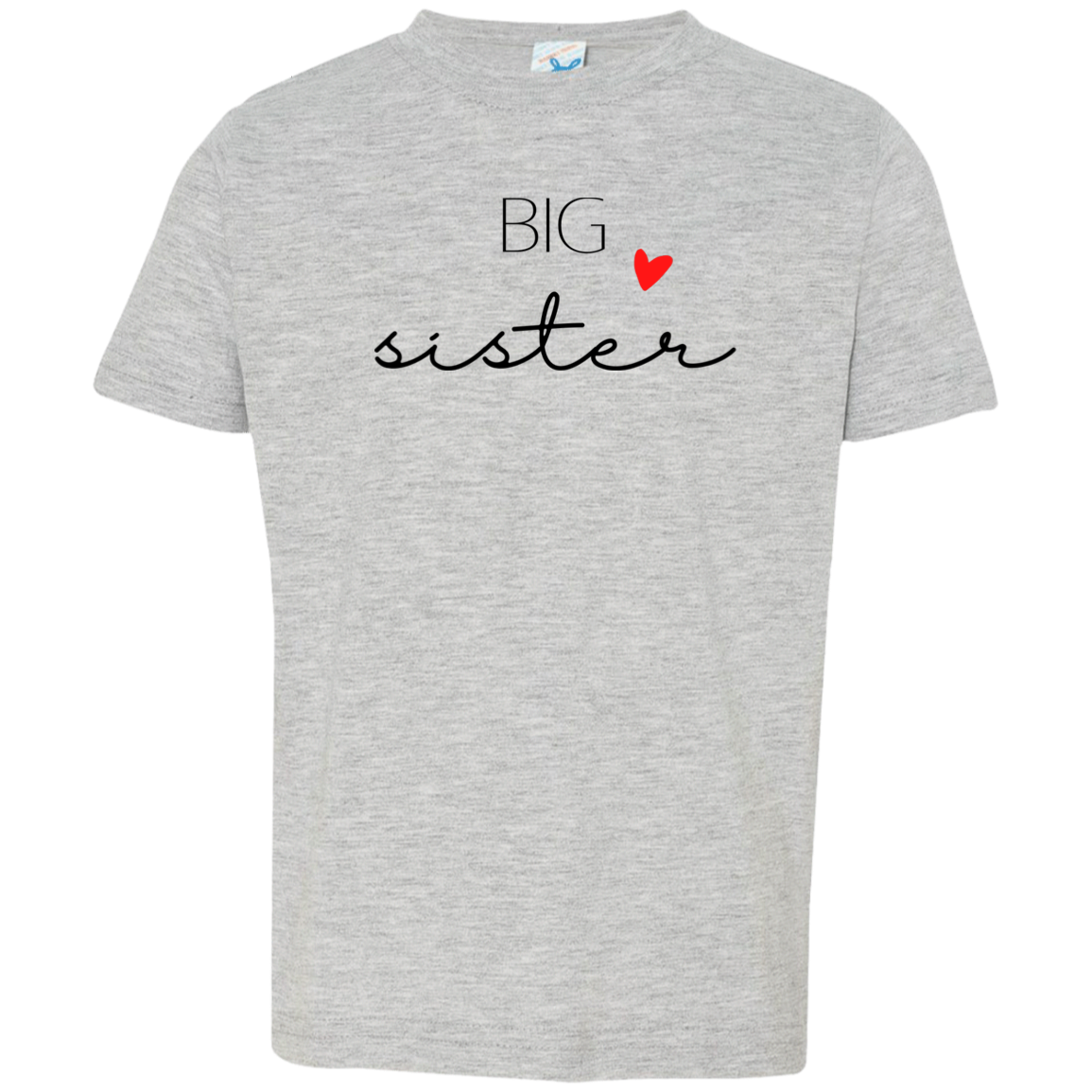 BIG SISTER TODDLER JERSEY T-SHIRT