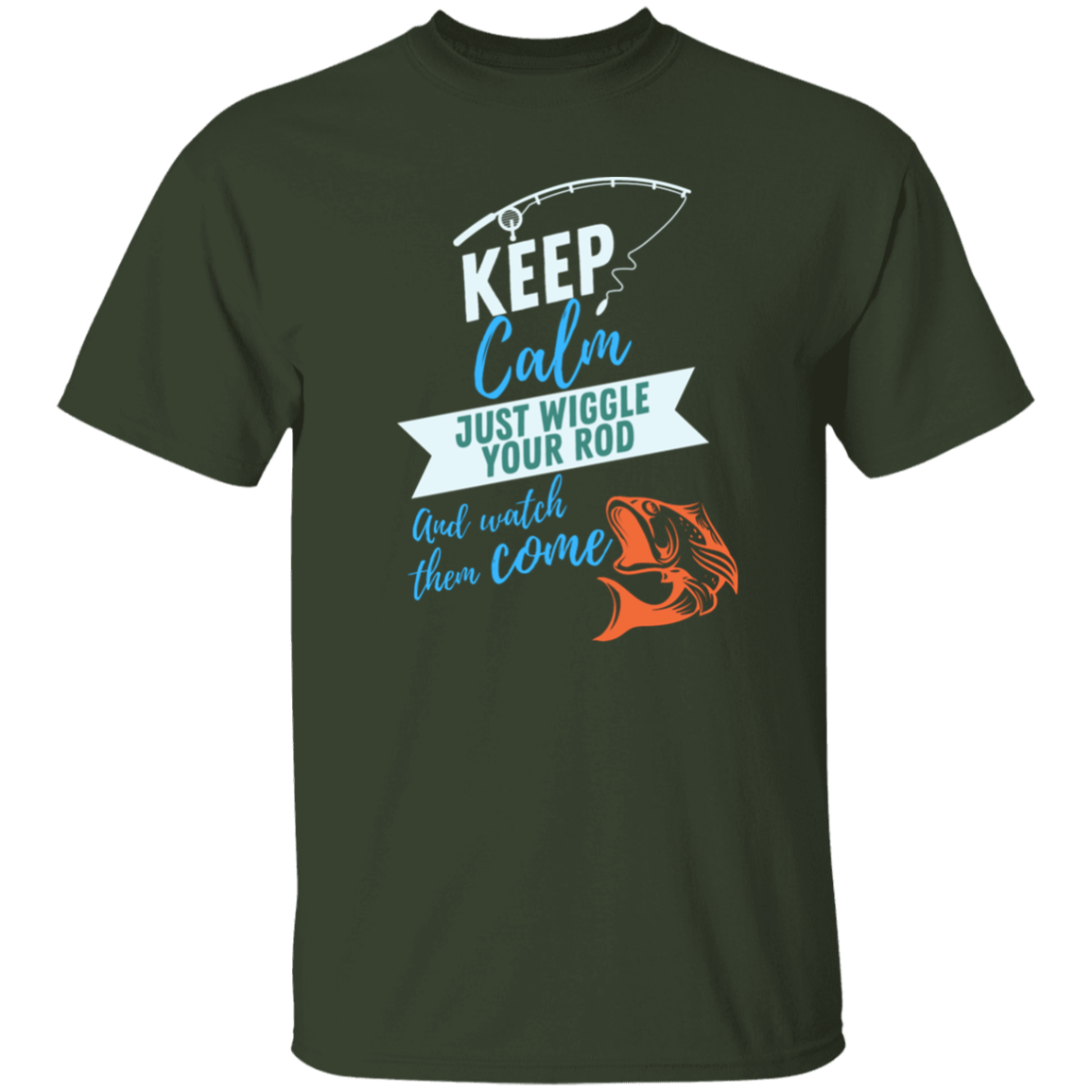 KEEP CALM FISHING T-SHIRT