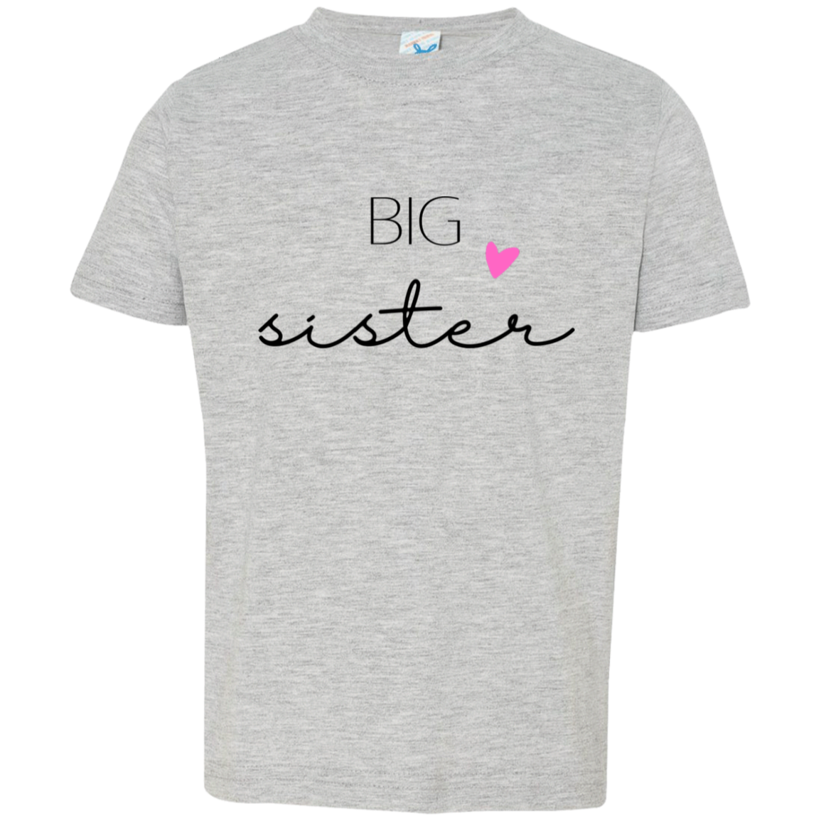 BIG SISTER TODDLER JERSEY T-SHIRT