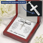 TO MY SOULMATE STAINLESS STEEL PERSONALIZED CROSS NECKLACE, GIRLFRIEND GIFT, BOYFRIEND GIFT, PARTNER GIFT