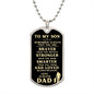 TO MY SON DOGTAG