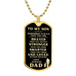 TO MY SON DOGTAG