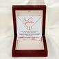 VALENTINE EVERLASTING LOVE DOUBLE HEART SOLID GOLD NECKLACE