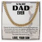 DAD CUBAN LINK NECKLACE, DAD'S BIRTHDAY GIFT, DAD'S FATHER'S DAY GIFT