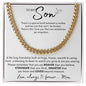 TO MY SON CUBAN LINK CHAIN, BIRTHDAY GIFT, CHRISTMAS GIFT