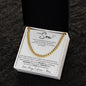 TO MY SON CUBAN LINK CHAIN, BIRTHDAY GIFT, CHRISTMAS GIFT