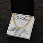 TO MY GRANDSON CUBAN LINK CHAIN, CHRISTMAS GIFT, GRADUATION GIFT, BIRTHDAY GIFT