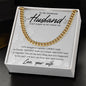 TO MY HUSBAND CUBAN LINK NECKLACE, ROMANTIC VALENTINES DAY GIFT FOR HUSBAND, HUSBAND'S BIRTHDAY GIFT