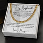 TO MY BOYFRIEND CUBAN LINK NECKLACE, BIRTHDAY GIFT, VALENTINE GIFT