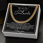TO MY SOULMATE CUBAN LINK CHAIN, BIRTHDAY GIFT, CHRISTMAS GIFT, SPECIAL MOMENT GIFT