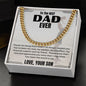 DAD CUBAN LINK NECKLACE, DAD'S BIRTHDAY GIFT, DAD'S FATHER'S DAY GIFT