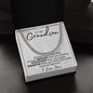 TO MY GRANDSON CUBAN LINK CHAIN, CHRISTMAS GIFT, GRADUATION GIFT, BIRTHDAY GIFT