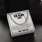 DAD CUBAN LINK NECKLACE, DAD'S BIRTHDAY GIFT, DAD'S FATHER'S DAY GIFT