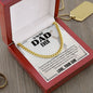 DAD CUBAN LINK NECKLACE, DAD'S BIRTHDAY GIFT, DAD'S FATHER'S DAY GIFT
