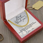 DAD, THANK YOU CUBAN LINK NECKLACE, BIRTHDAY GIFT, CHRISTMAS GIFT, SPECIAL OCCASION GIFT