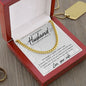 TO MY HUSBAND CUBAN LINK NECKLACE, ROMANTIC VALENTINES DAY GIFT FOR HUSBAND, HUSBAND'S BIRTHDAY GIFT