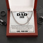 DAD CUBAN LINK NECKLACE, DAD'S BIRTHDAY GIFT, DAD'S FATHER'S DAY GIFT