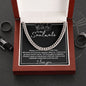 TO MY SOULMATE CUBAN LINK CHAIN, BIRTHDAY GIFT, CHRISTMAS GIFT, SPECIAL MOMENT GIFT