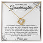 TO MY AMAZING GRANDDAUGHTER LOVE KNOT NECKLACE, BIRTHDAY GIFT, CHRISTMAS GIFT