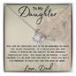 TO MY DAUGHTER LOVE KNOT NECKLACE