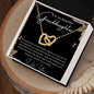 TO MY BEAUTIFUL GRANDDAUGHTER INTERLOCKING HEARTS NECKLACE
