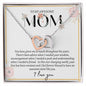 MOM INTERLOCKING HEART NECKLACE, MOM GIFT FROM DAUGHTER, MOM GIFT FROM SON, MOTHER'S DAY GIFT, VALENTINE'S DAY GIFT