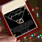TO MY BEAUTIFUL GRANDDAUGHTER INTERLOCKING HEARTS NECKLACE
