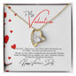 VALENTINE HEART NECKLACE FOR WIFE, GIRLFRIEND, SOULMATE.