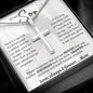 TO MY SON STAINLESS STEEL CROSS NECKLACE