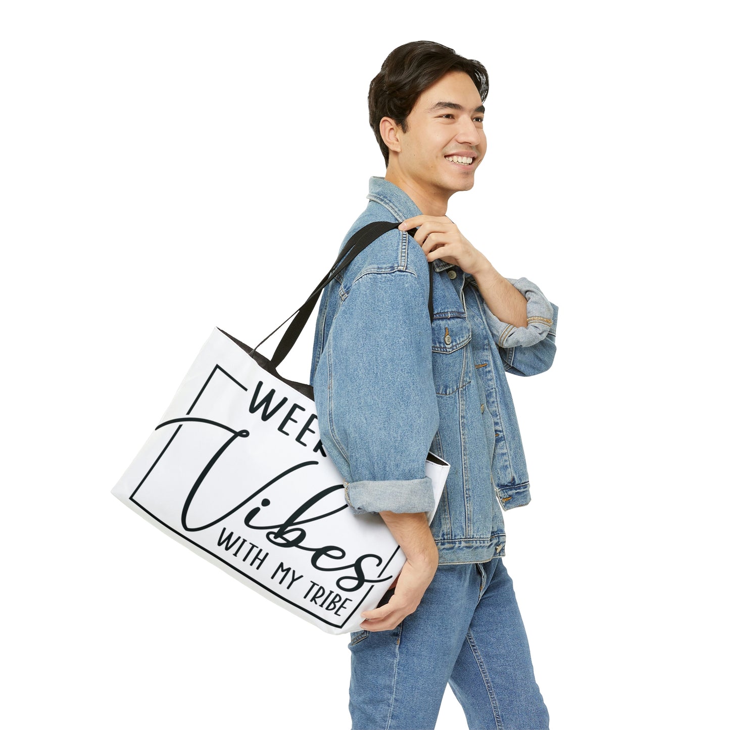 WEEKEND VIBES WITH MY TRIBE WEEKENDER TOTE