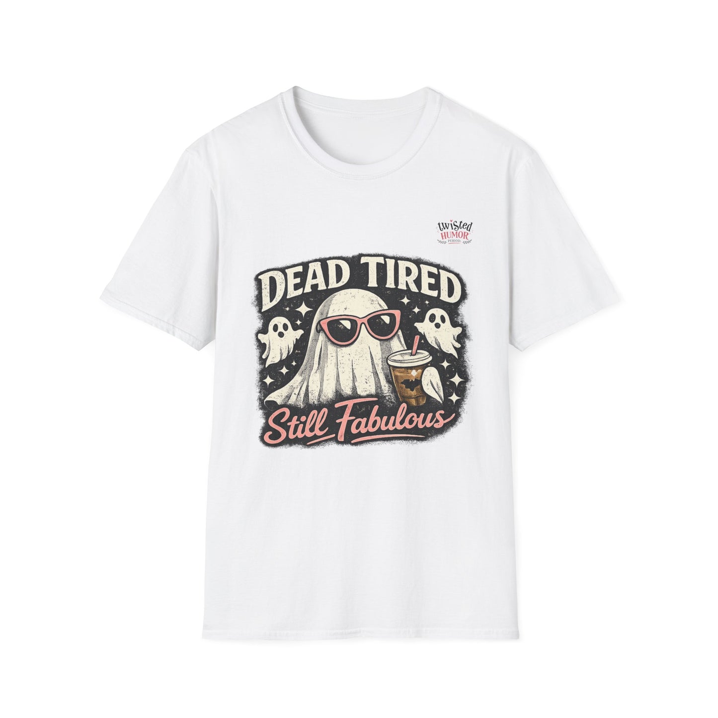 DEAD TIRED GHOST T-SHIRT — "STILL FABULOUS" VINTAGE HALLOWEEN TEE