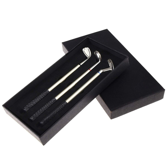 CUSTOM LOGO GOLF PEN SET – Desktop Putting Green & Corporate Gift