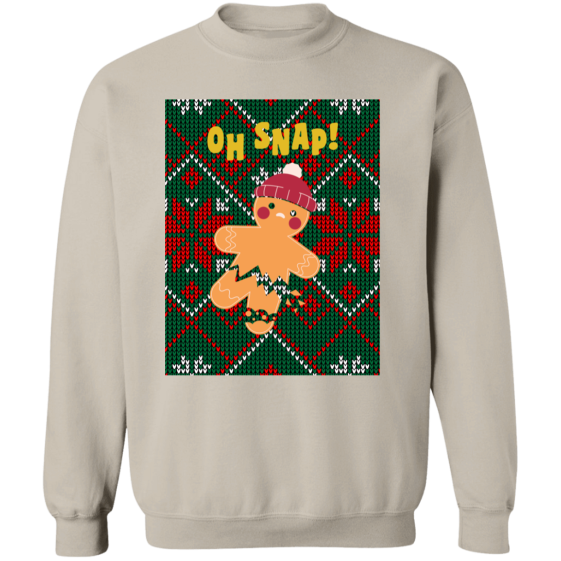 OH SNAP! GINGER BREAD MAN CREWNECK SWEATER