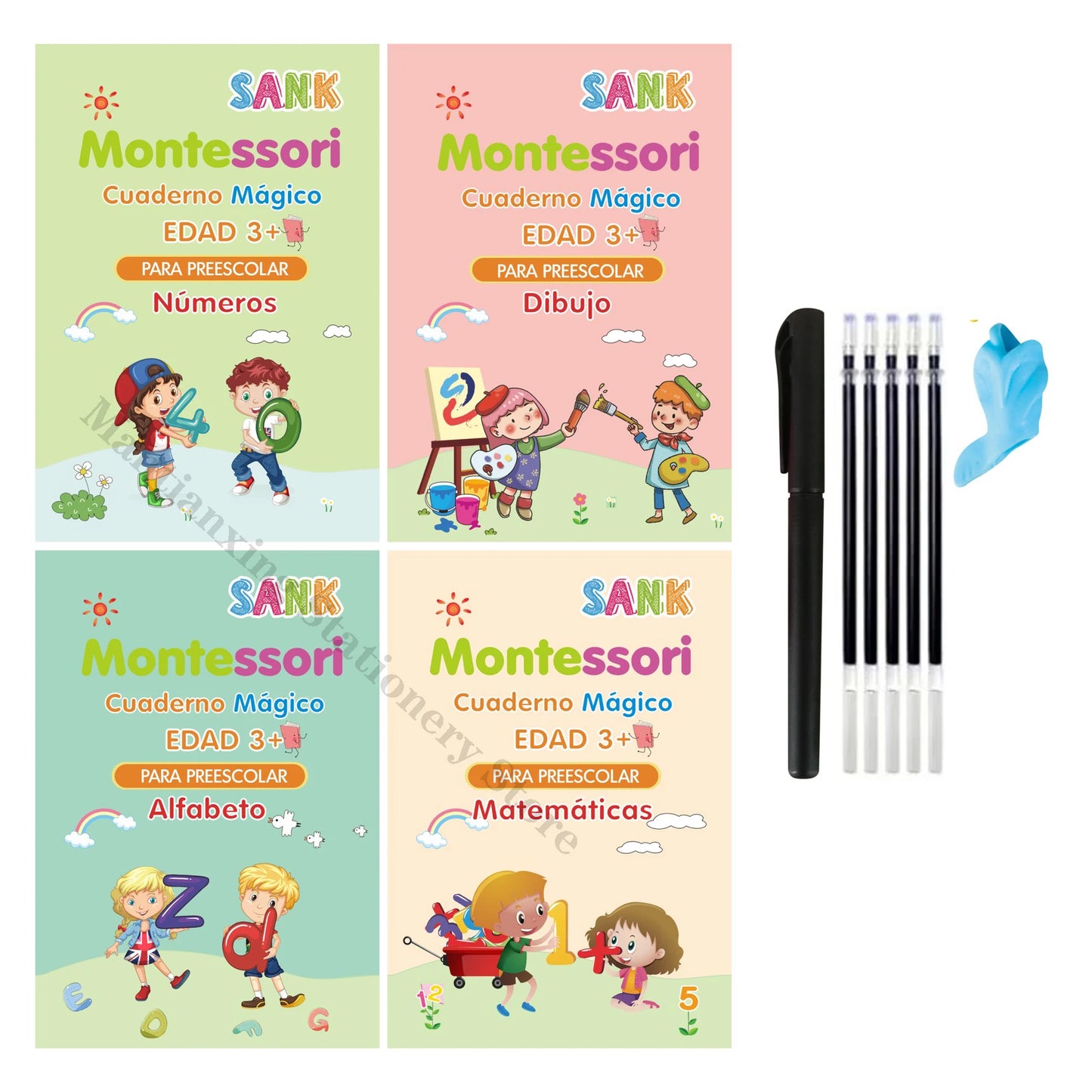 TRACE & LEARN™ MONTESSORI-INSPIRED REUSABLE WORKBOOK SET