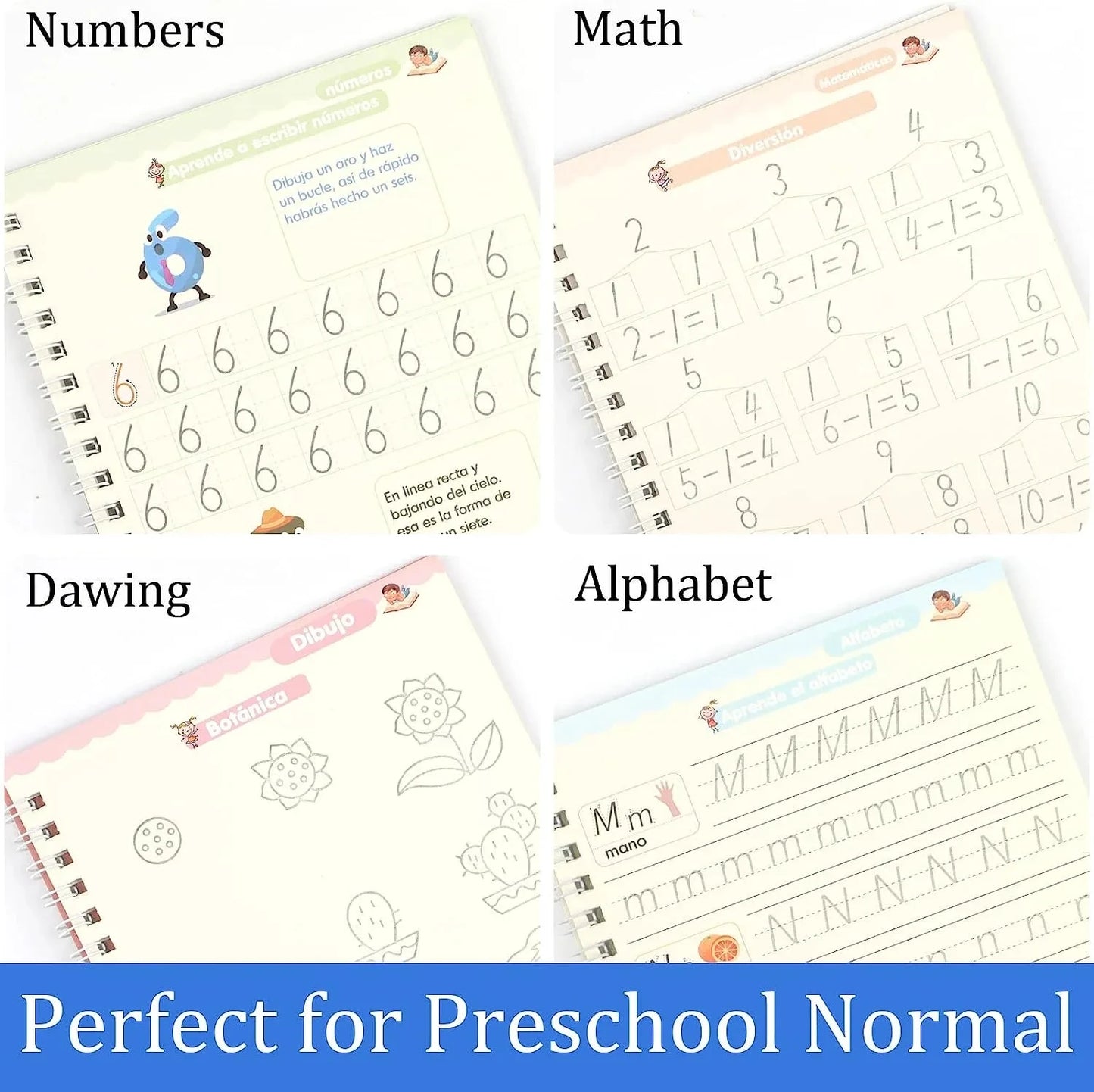 TRACE & LEARN™ MONTESSORI-INSPIRED REUSABLE WORKBOOK SET