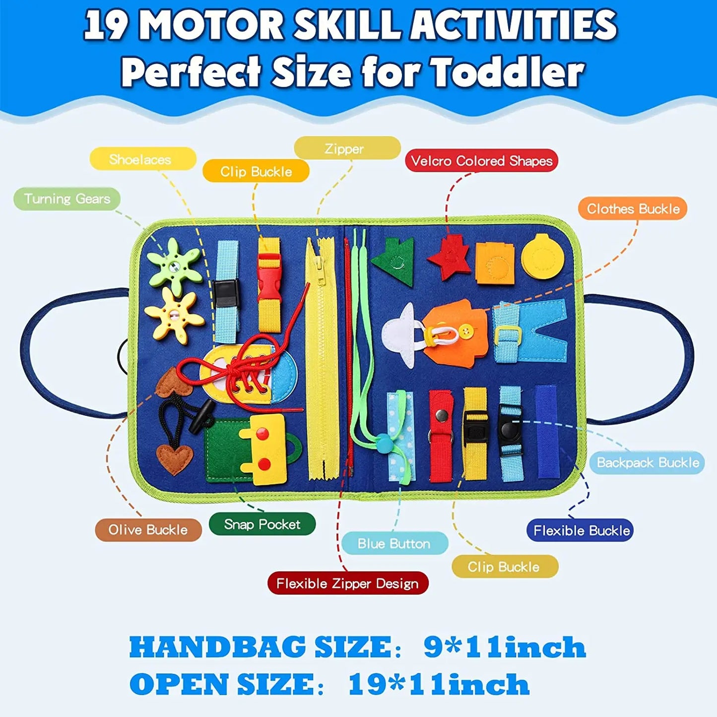 BUSYBoard MONTESSORI TOYS FOR TODDLERS