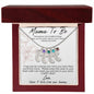 MAMA TO BE - I MAY JUST BE A BUMP ENGRAVED BABY FEET WITH BIRTHSTONES NECKLACE