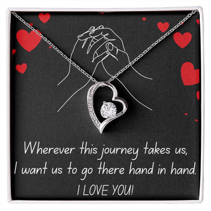 HAND IN HAND FOREVER LOVE NECKLACE