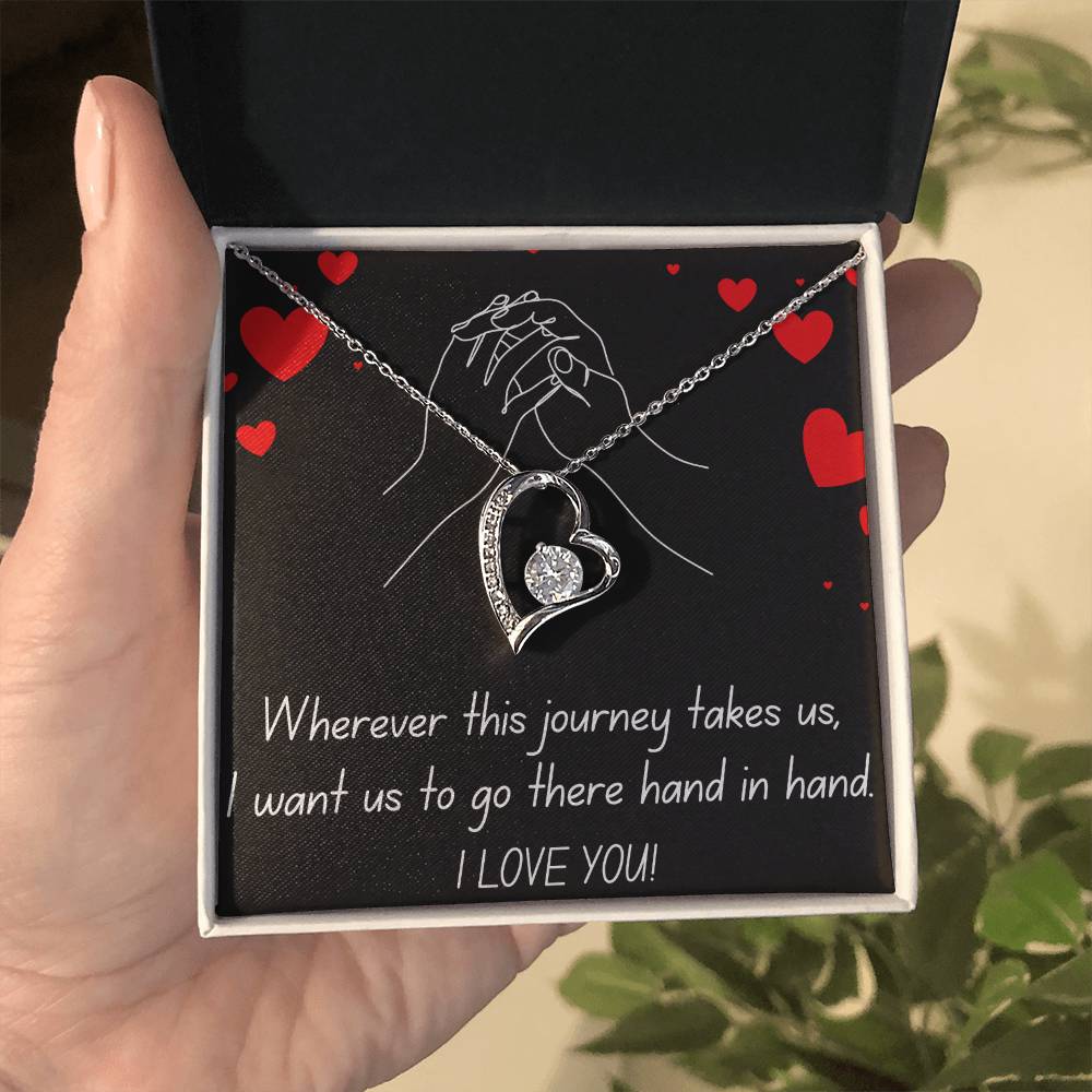 HAND IN HAND FOREVER LOVE NECKLACE