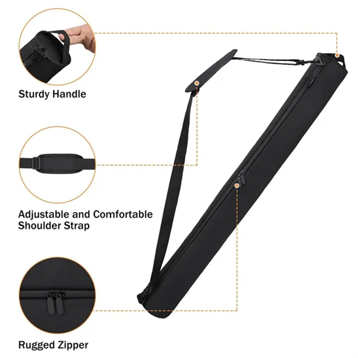 Black golf cooler bag product detail