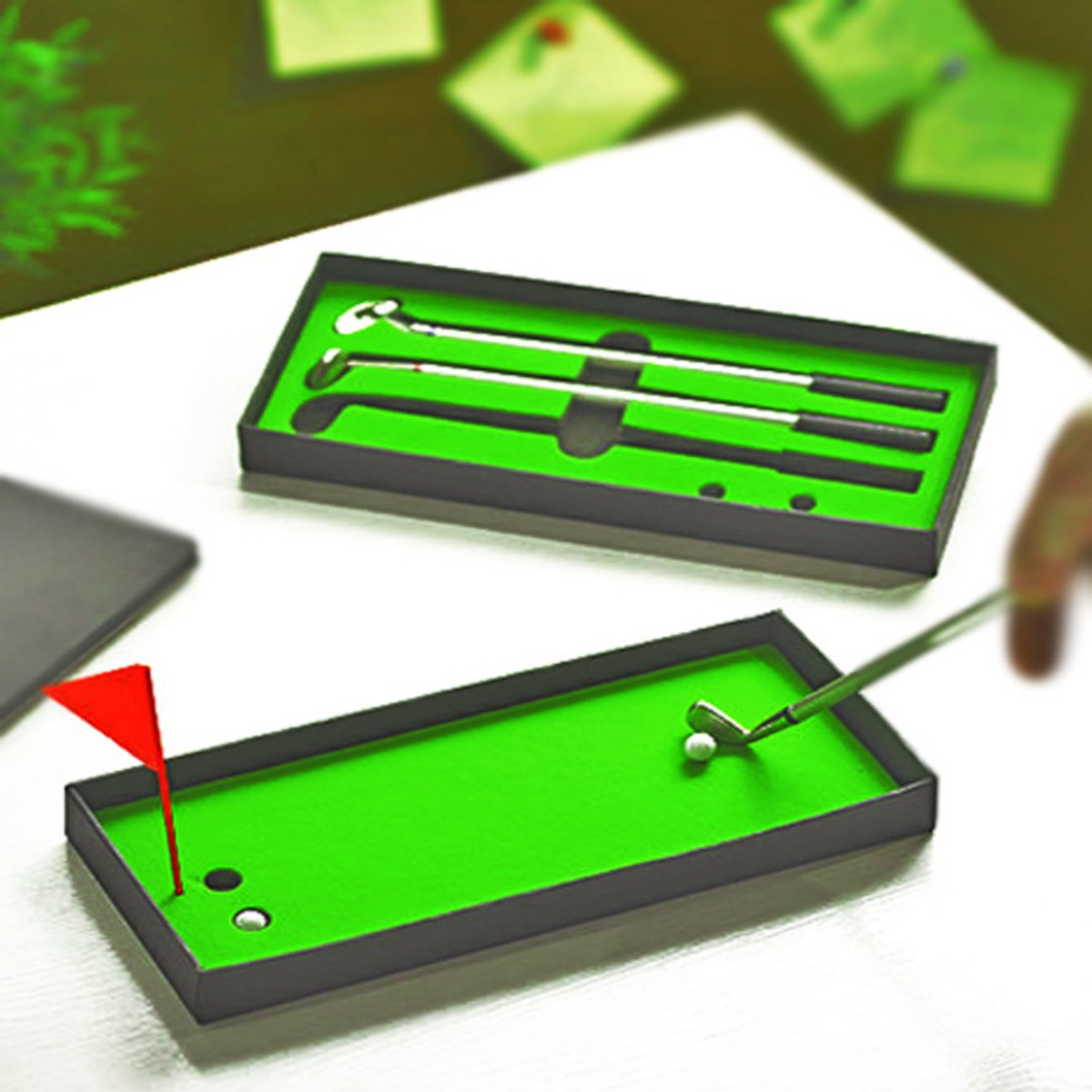 Customizable golf pen gift set detail