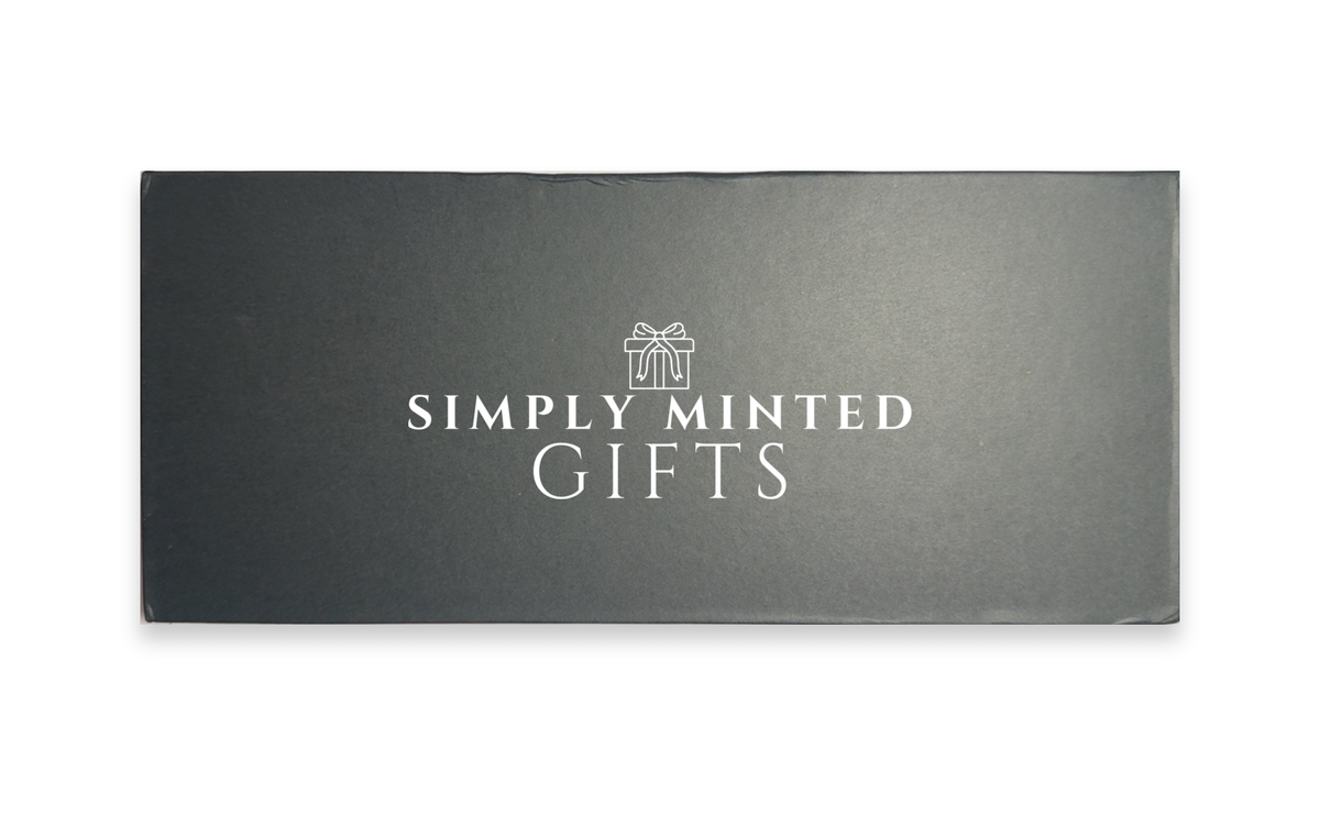 Simply Minted Gifts custom logo golf pen set presentation box