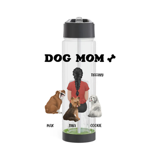 DOG MOM PERSONALIZED INFUSER WATER BOTTLE