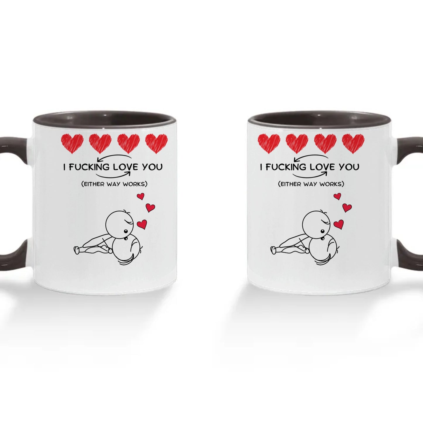 FUNNY PERSONALIZED COLOR CHANGING ACCENT MUG - Valentine's Day Gifts For Her, Him
