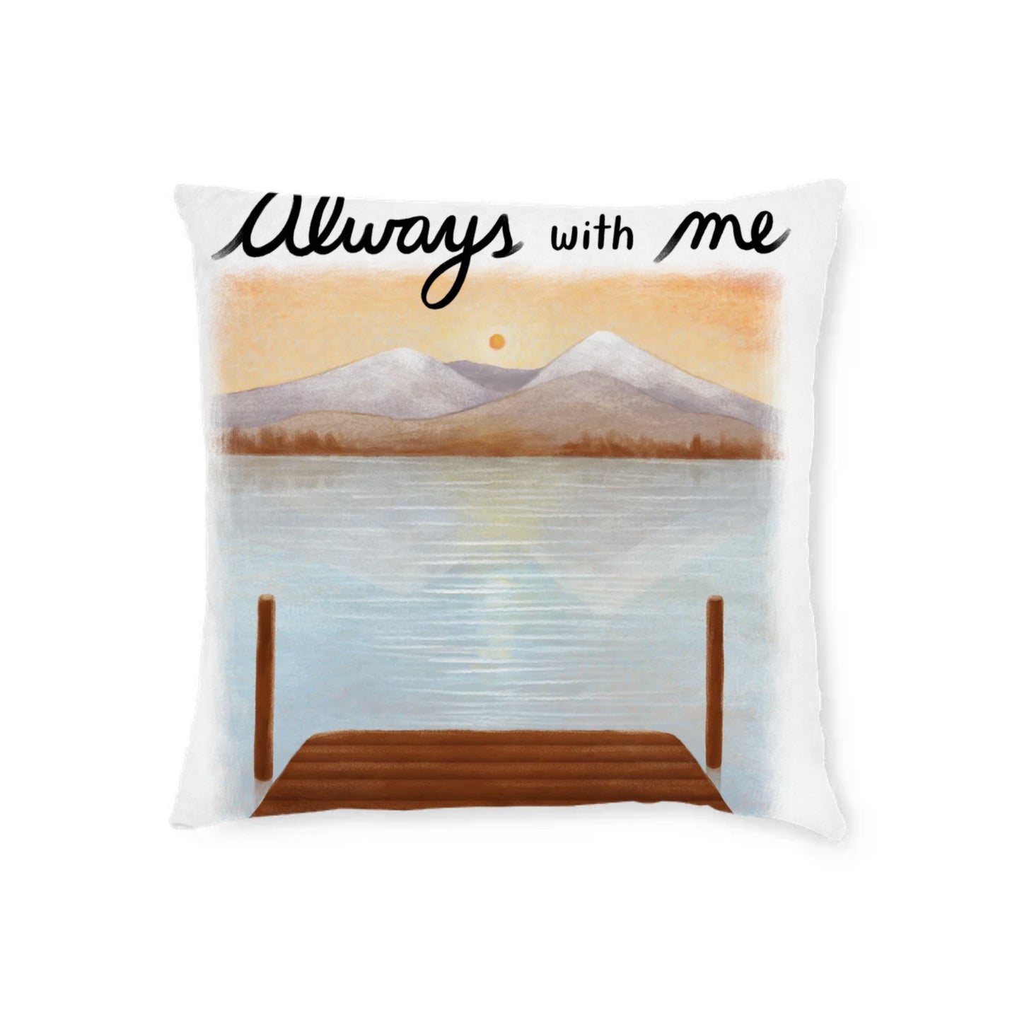 ALWAYS WITH ME PILLOW personalized w/cat