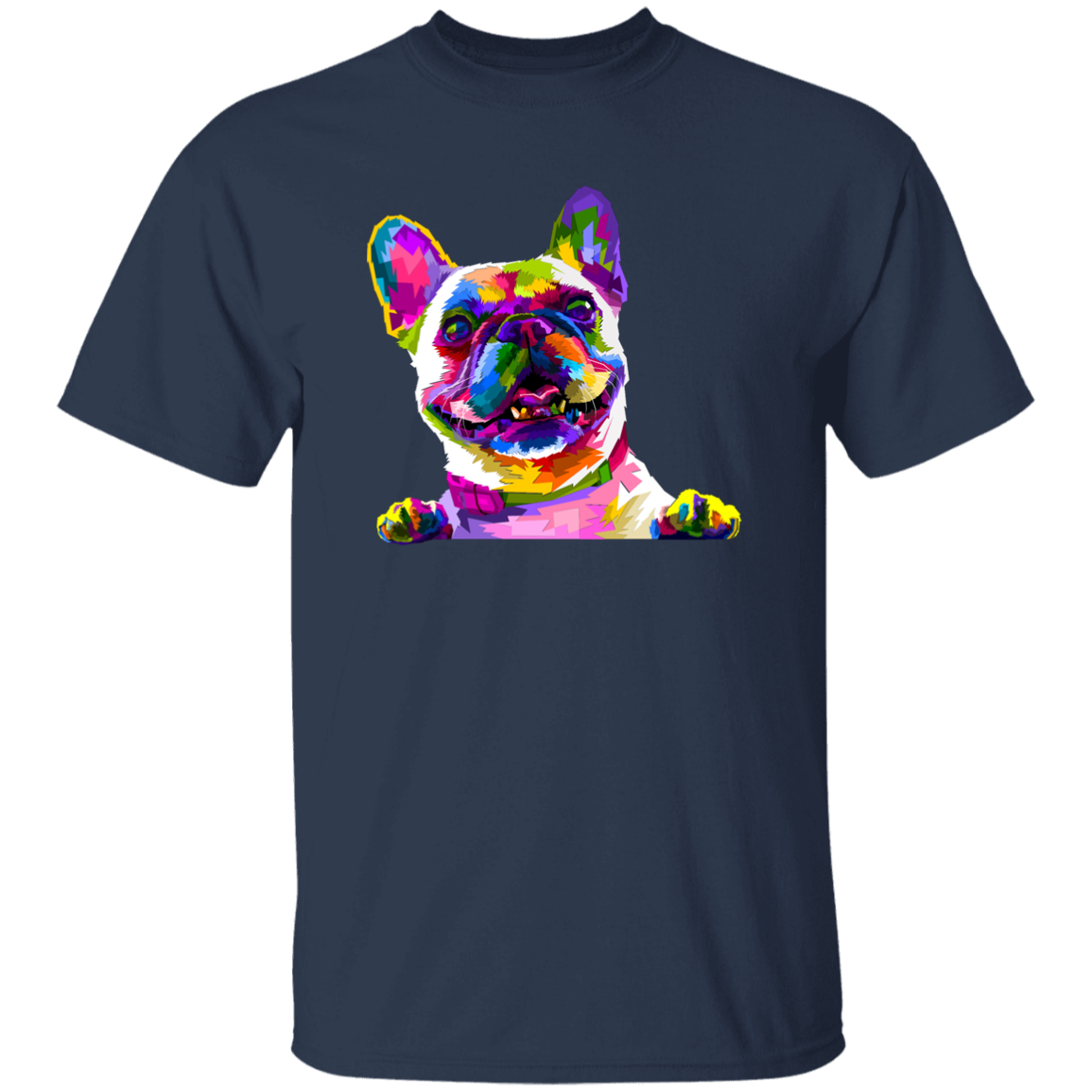 BULLDOG MULTI COLORED T-SHIRT