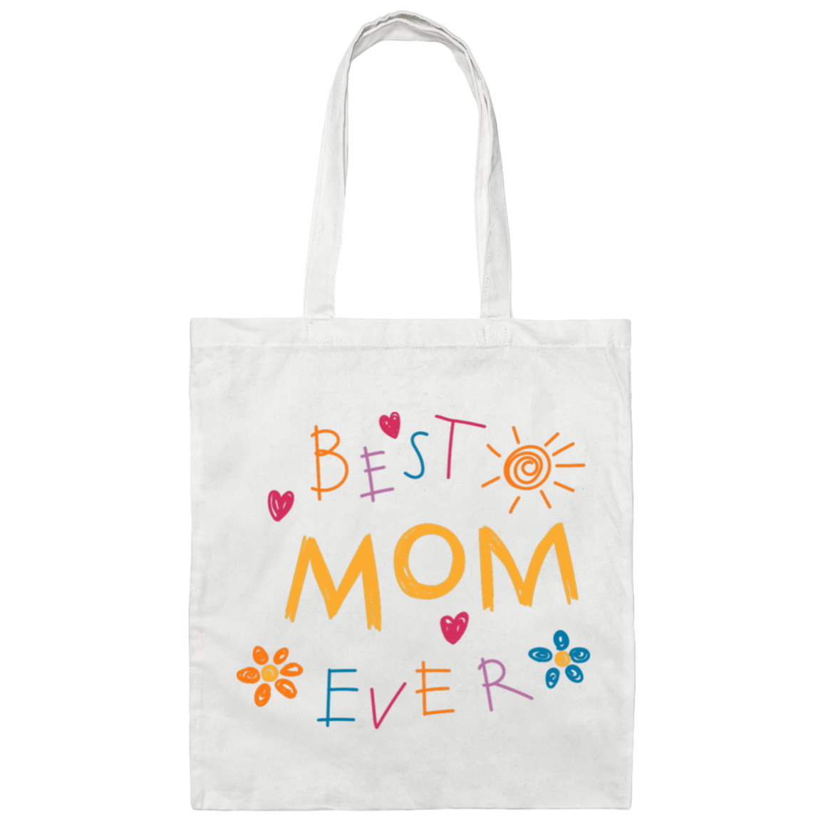 BEST MOM EVER CANVAS TOTE BAG